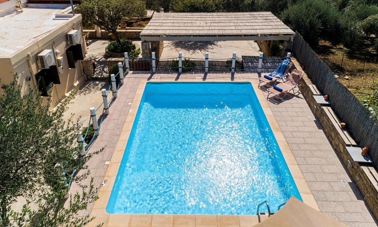 Cretan Kera Villa Heated Pool Bagian luar foto