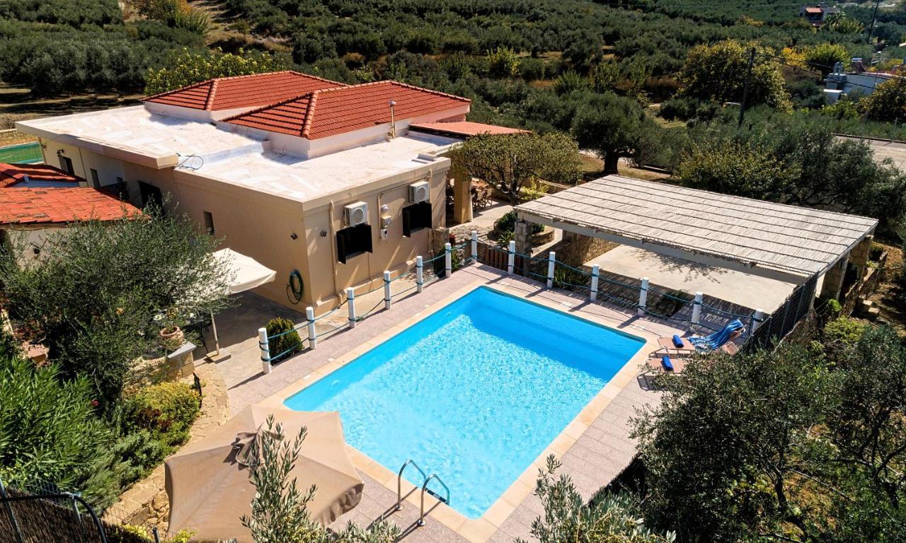 Cretan Kera Villa Heated Pool Bagian luar foto