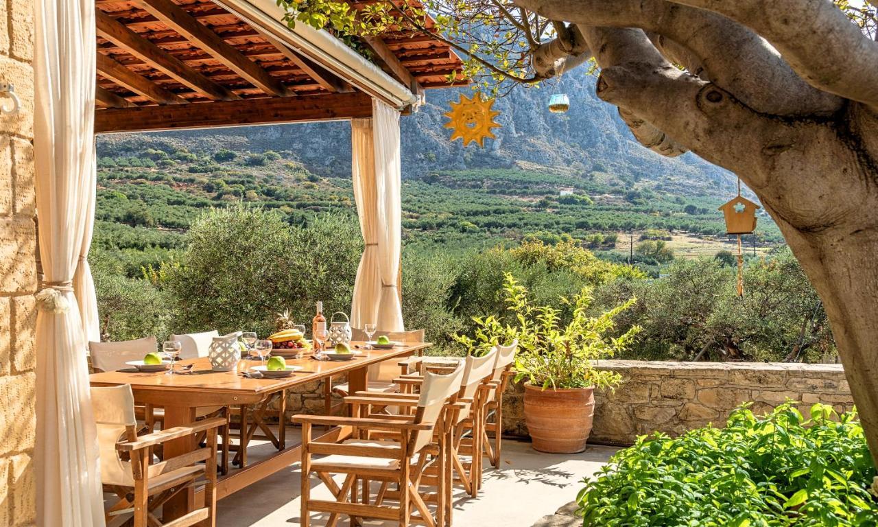 Cretan Kera Villa Heated Pool Bagian luar foto